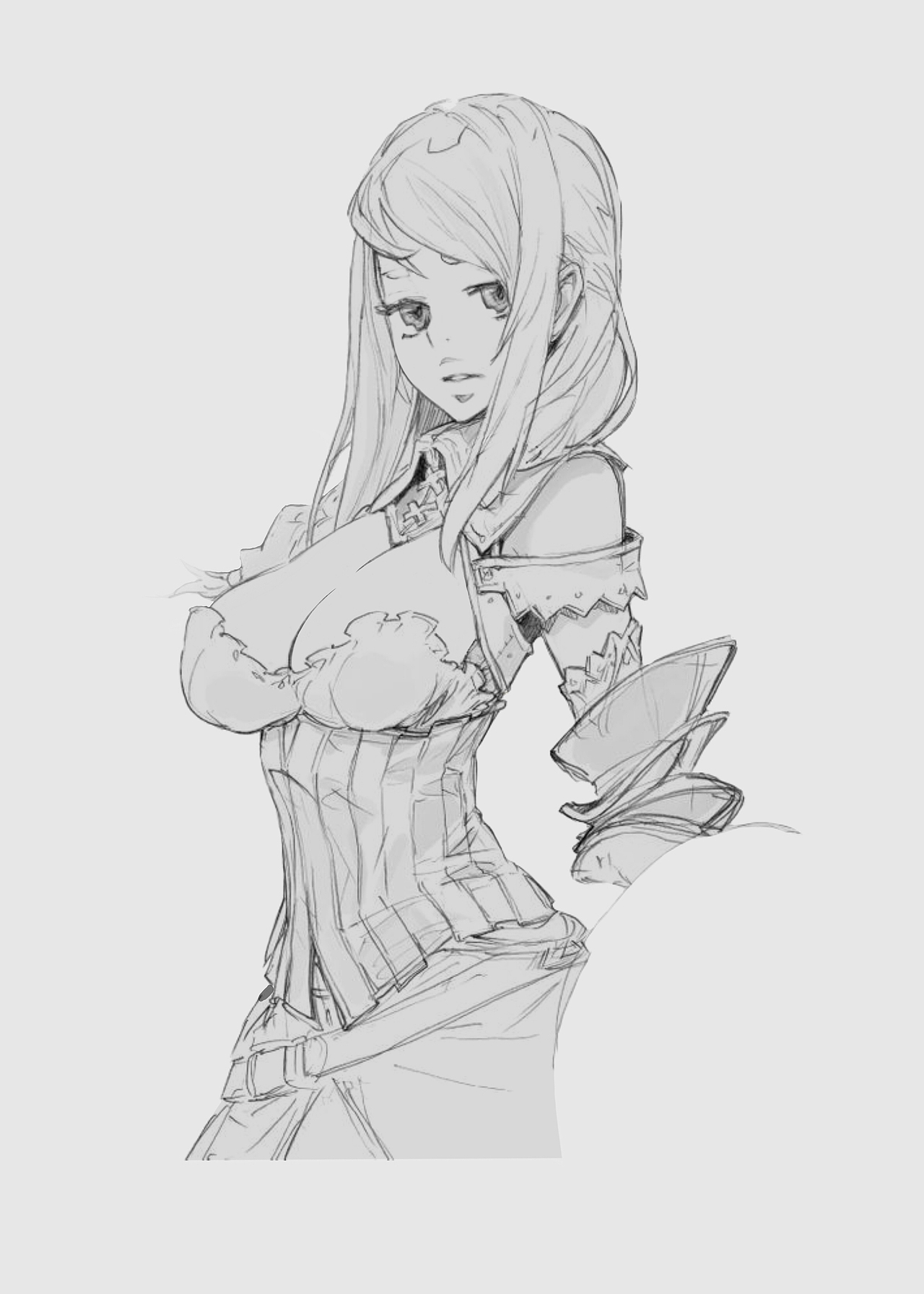 中世纪女骑士上色练习