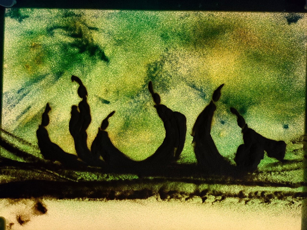 沙画只此青绿（图ZMjk0OTYxNDI0） - 其他 - 站酷设计师雪小丫原创素材 - 站酷ZCOOL