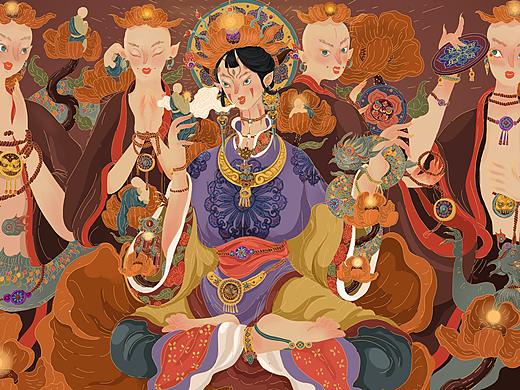  中国神话故事插画练习
