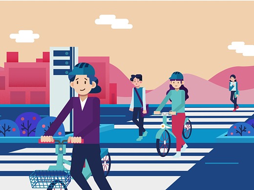 《礼让斑马线mg动画》——安戈力文化