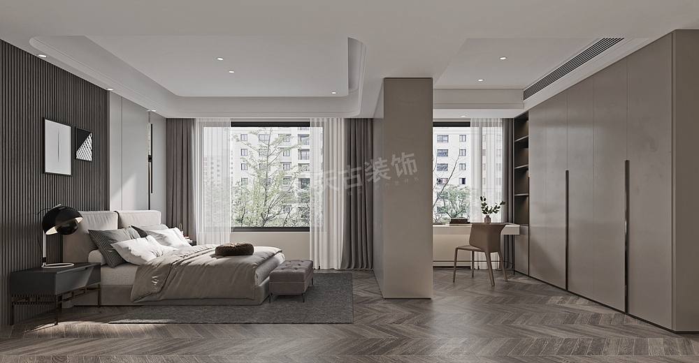 壹号半岛装修,现代简约风格设计,天古装饰设计师