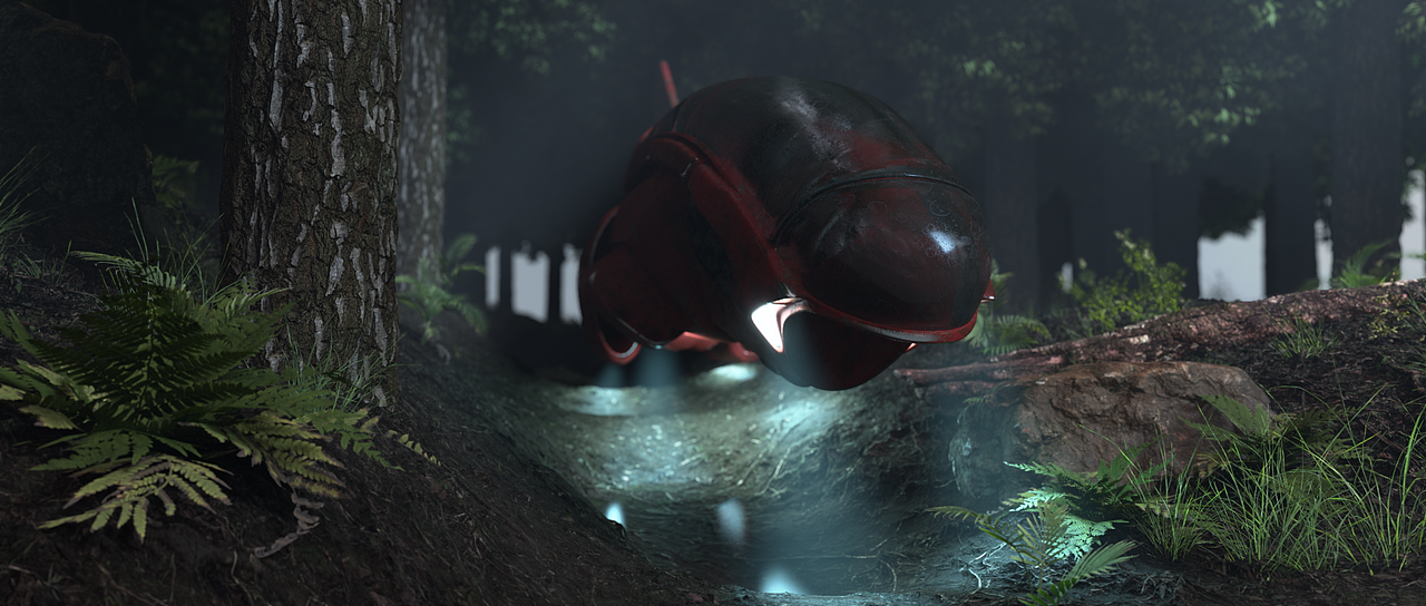 森林、植物、不明飞行物和不久前下过雨的小水坑CG展示（图ZMjE3MzMwMjQw） - 场景 - 站酷设计师纽扣不会扣原创素材 - 站酷ZCOOL