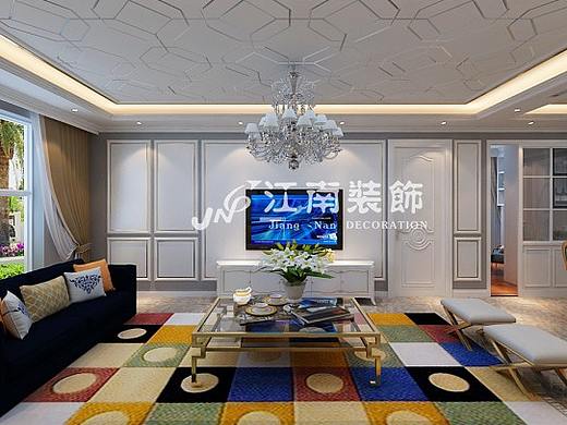 哈尔滨装修公司江南装饰打造金色柏林美式风装修效果图