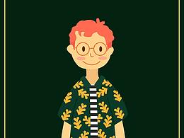 情侣插画手机壁纸男孩子
