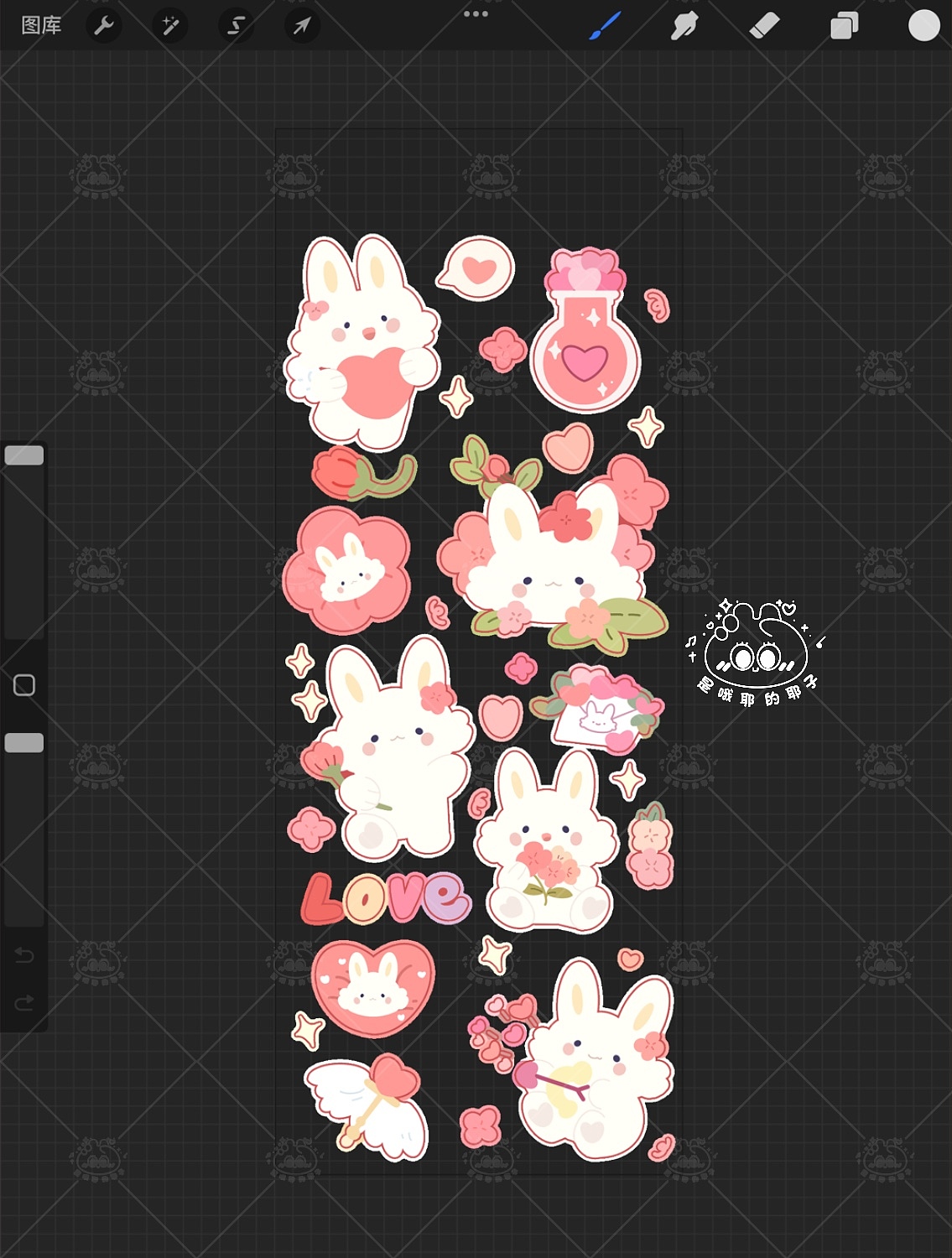 爱心花朵兔系列|多领域授权
