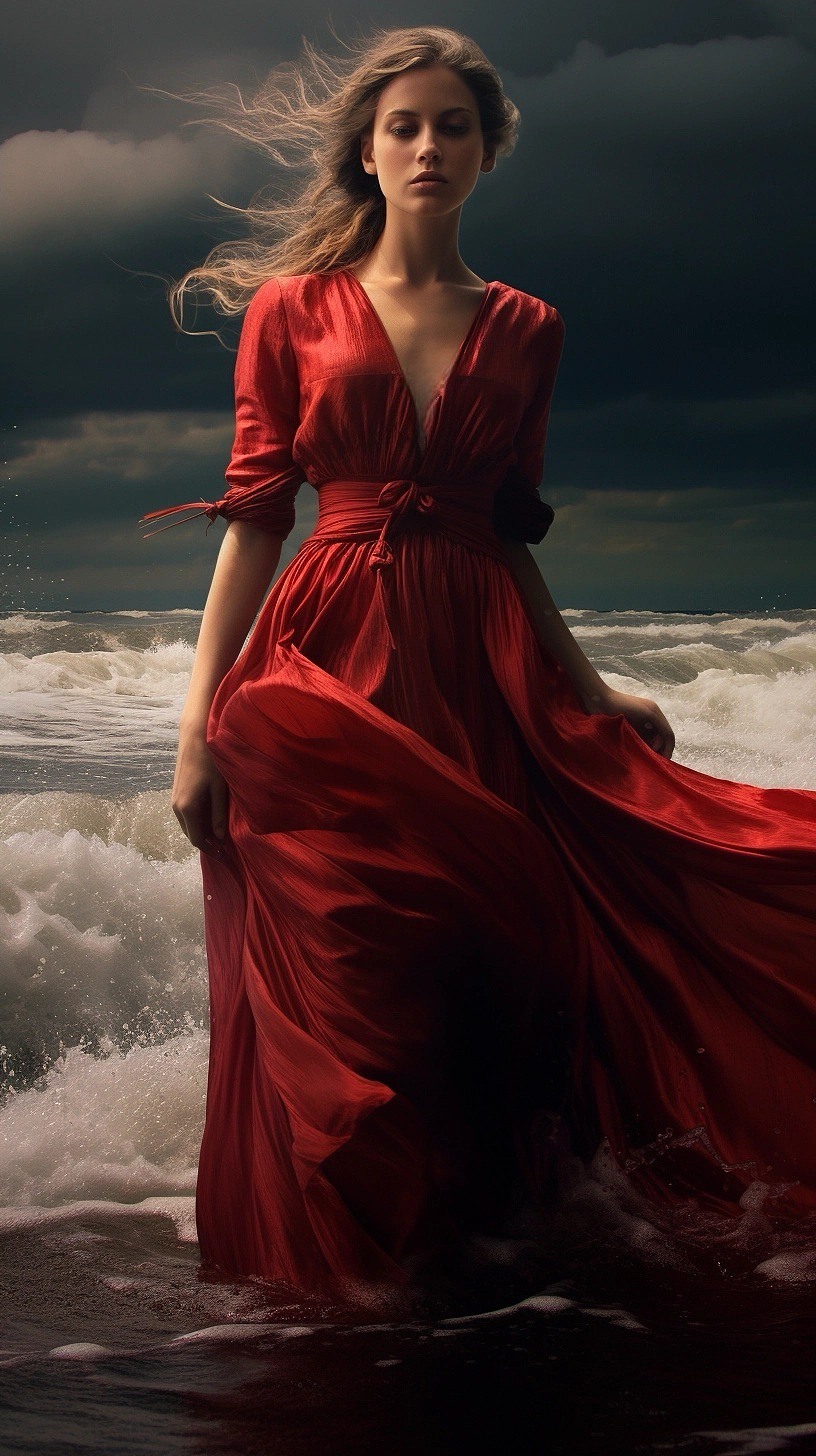 AI摄影｜欧式古风时装大赏，红色系视觉盛宴01（图ZMzQ0MzcwNTY4） - 人像摄影 - 站酷设计师婉艺AI原创素材 - 站酷ZCOOL