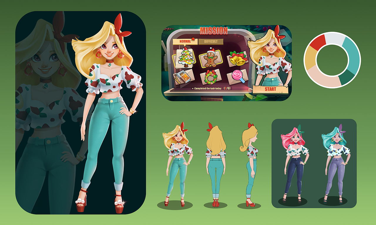 原画——欧美Q新角色设计