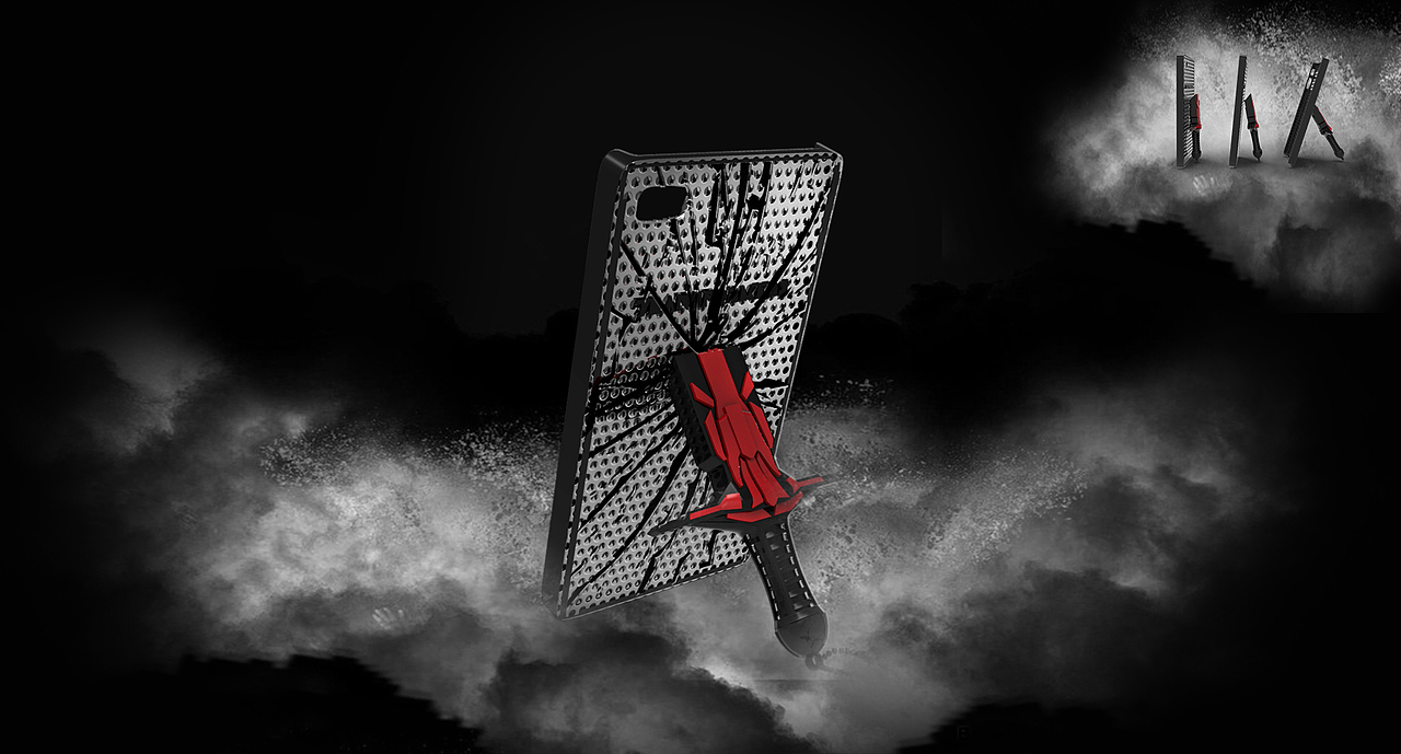 变形金刚-金属手机壳(经典红黑款)