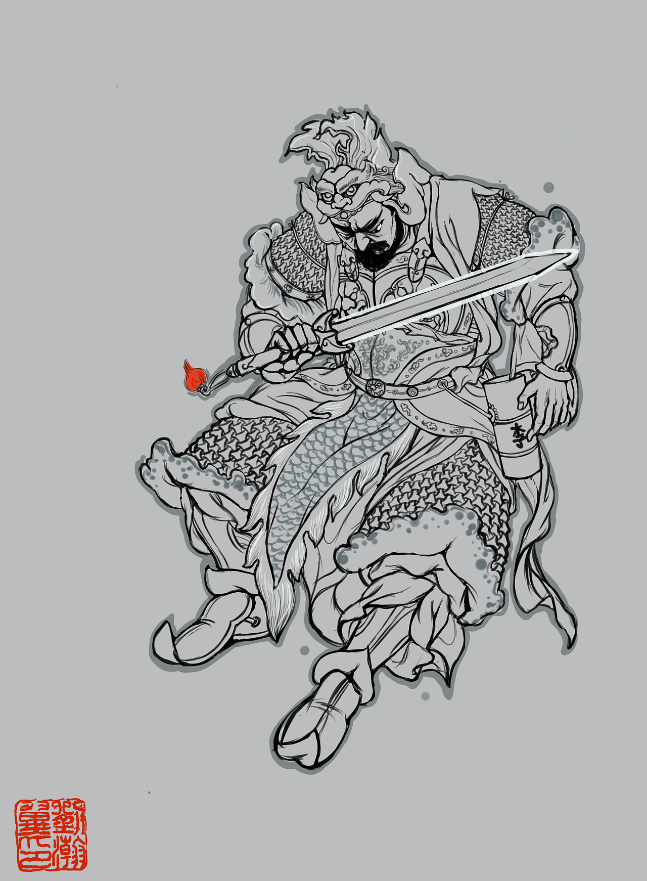 《残唐演义》风云人物际会|插画|绘本|中国传统武将绘本 - 原创作品