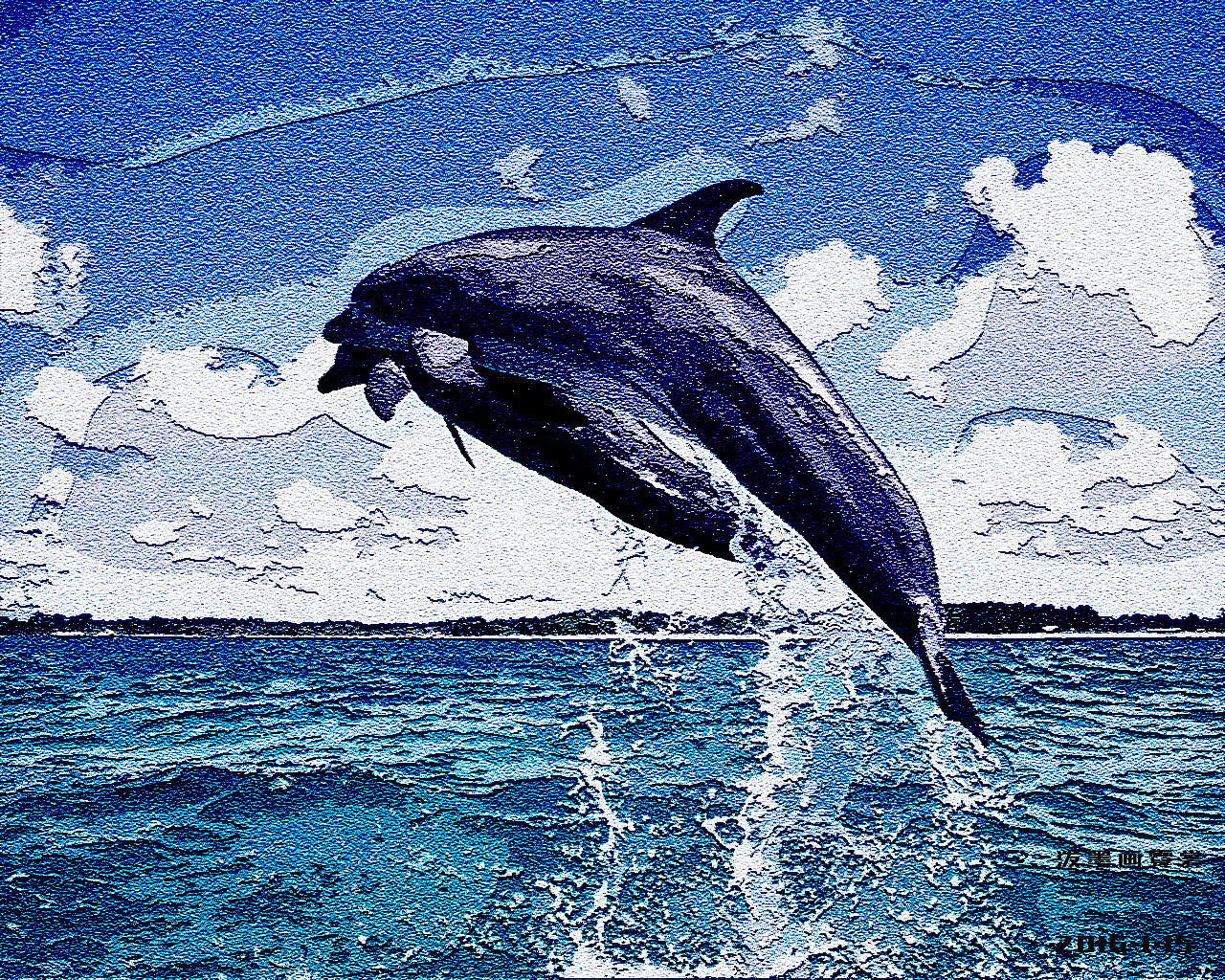 海豚（圖ZNDA2NzI5MjA=） - 書籍/畫冊 - 站酷設(shè)計師暖暖的紙飛機(jī)原創(chuàng)素材 - 站酷ZCOOL