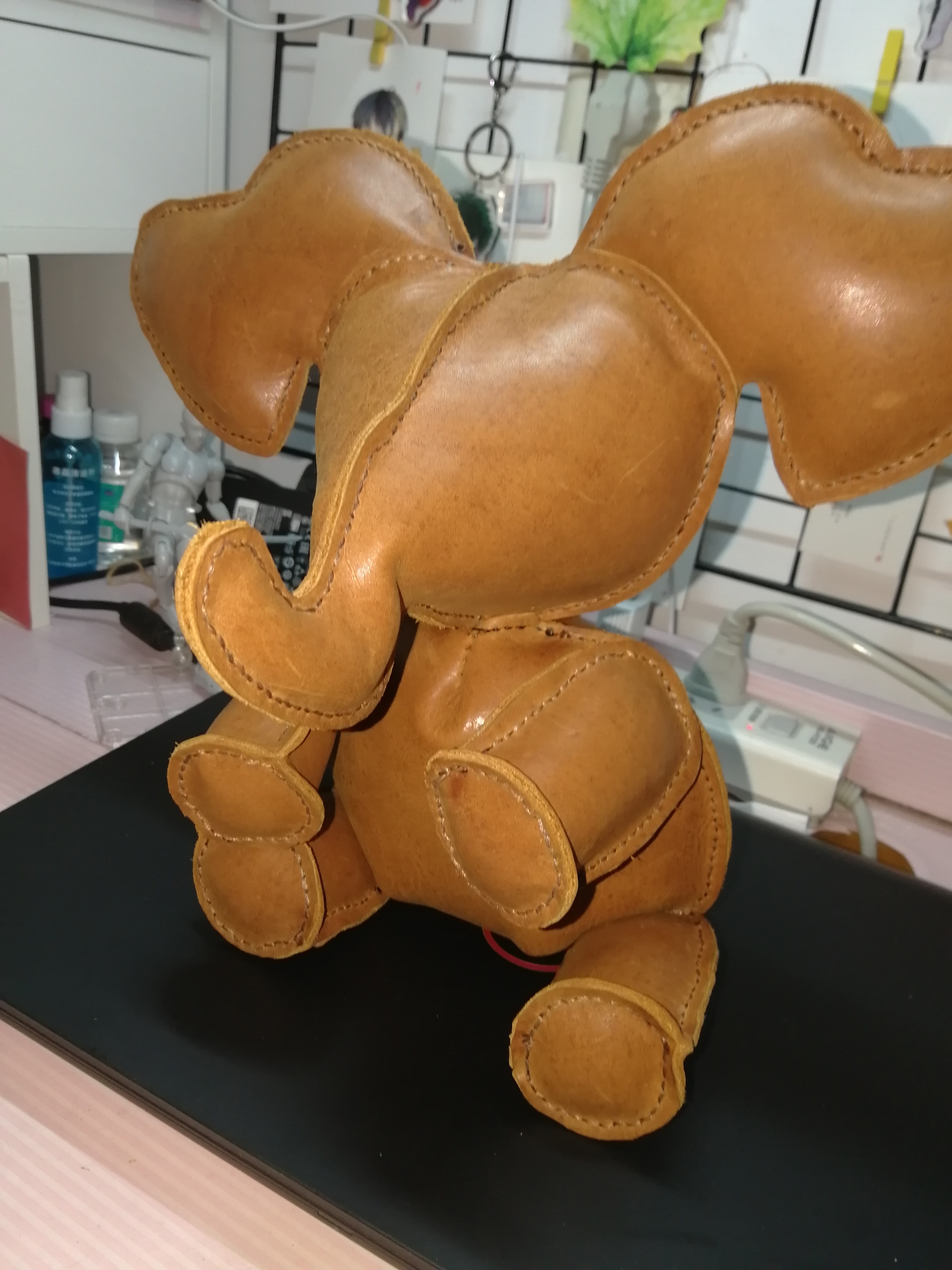 皮艺 小象玩偶|手工艺|皮艺|phq0821 - 原创作品 - 站酷 (zcool)