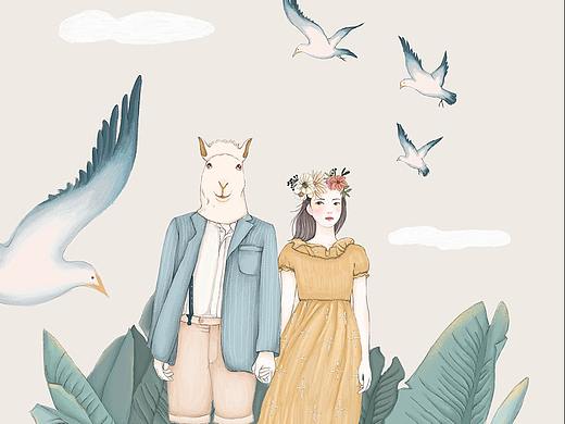 山海皆可平（个人主页-ZMzA0MTczODA=） - 商业插画 - 站酷设计师秋娘原创素材 - 站酷ZCOOL