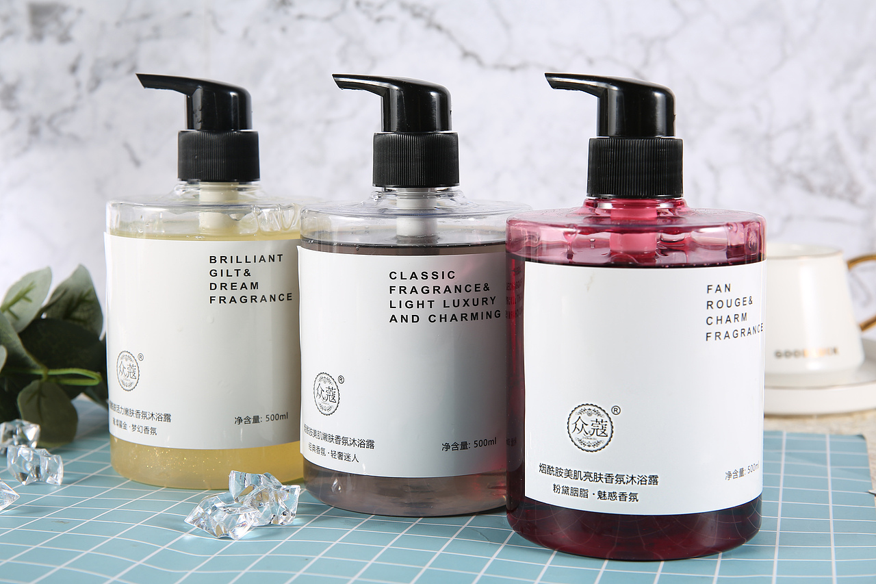 洗发水沐浴露创意拍摄