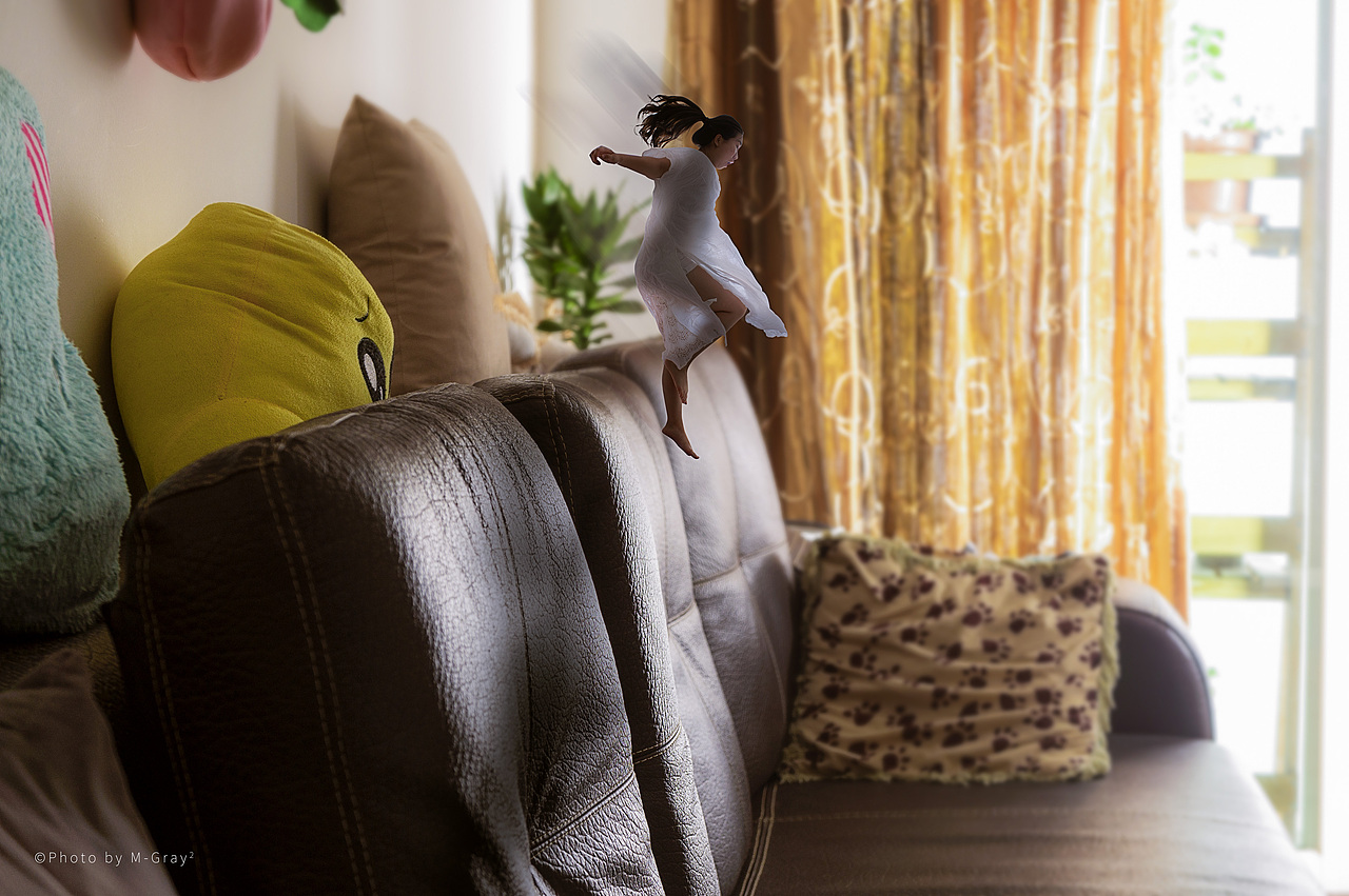 【摄影】《妻子的奇妙之旅》之一!人物创意合成照片