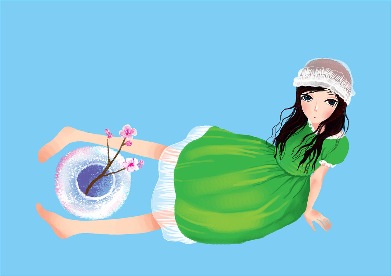 服饰人物插画（图ZMTA5MjUwMjky） - 商业插画 - 站酷设计师画儿晴天原创素材 - 站酷ZCOOL