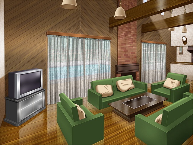 【场景 - 原画】客厅①