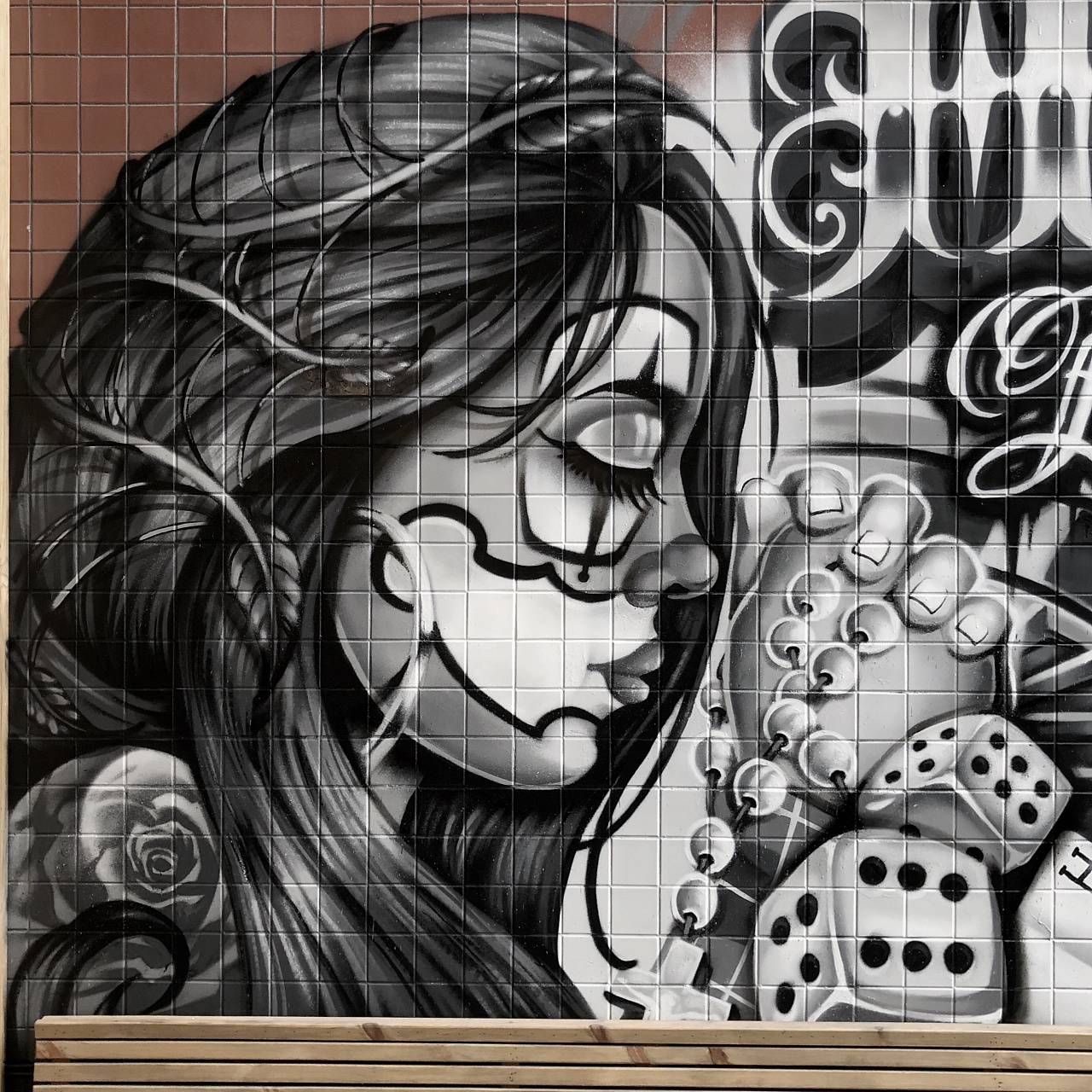 hors奇卡诺chicano主题涂鸦