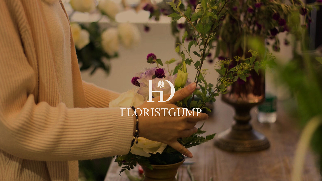 FLORISTGUMP 花艺品牌logo设计