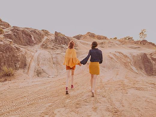 into the desert
