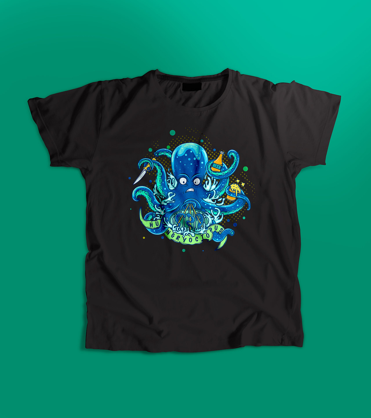 插画小练习|ai潮流创意插画t恤抱枕图案