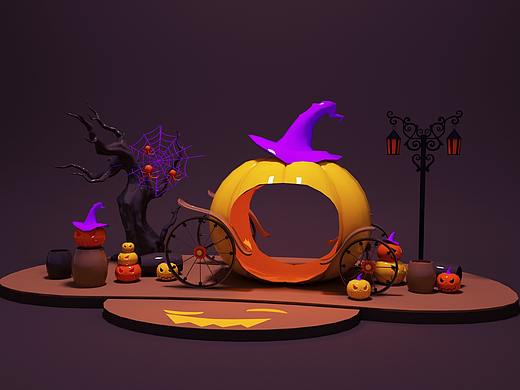 C4D建模渲染OC万圣节（个人主页-ZMjg5OTAxMjg=） - 场景 - 站酷设计师青衣摄影摄像原创素材 - 站酷ZCOOL