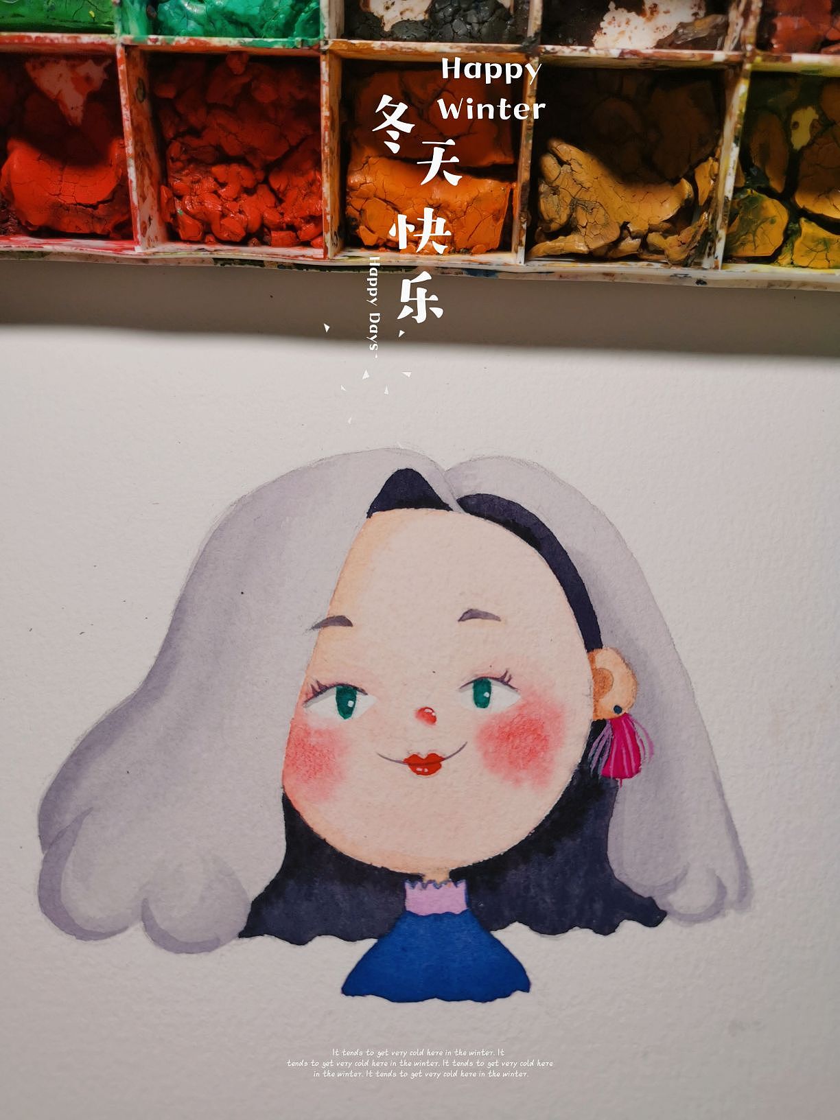 水彩小人头（图ZMzI4MDk3MjM2） - 创作习作 - 站酷设计师维大人原创素材 - 站酷ZCOOL