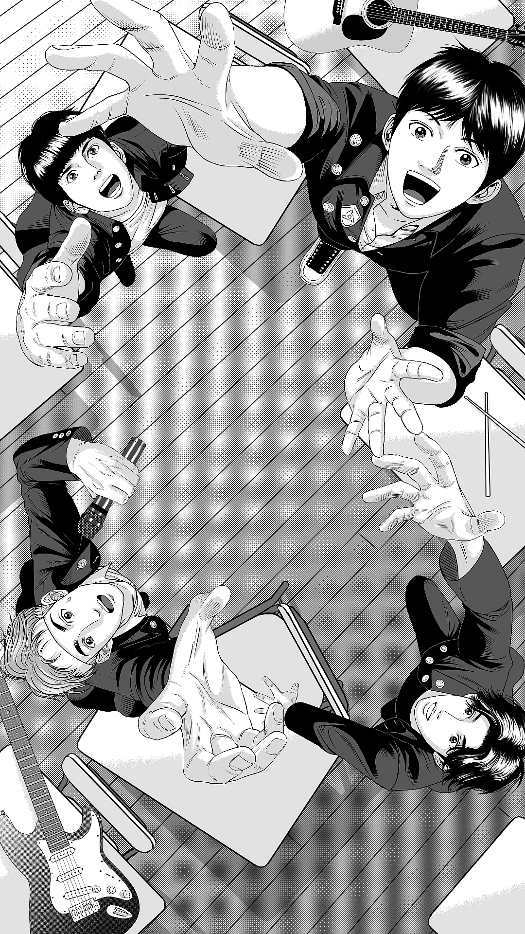 《明日之子》综艺海报漫画视觉（图ZMjI1MDc4MTE2） - 商业插画 - 站酷设计师盖括原创素材 - 站酷ZCOOL