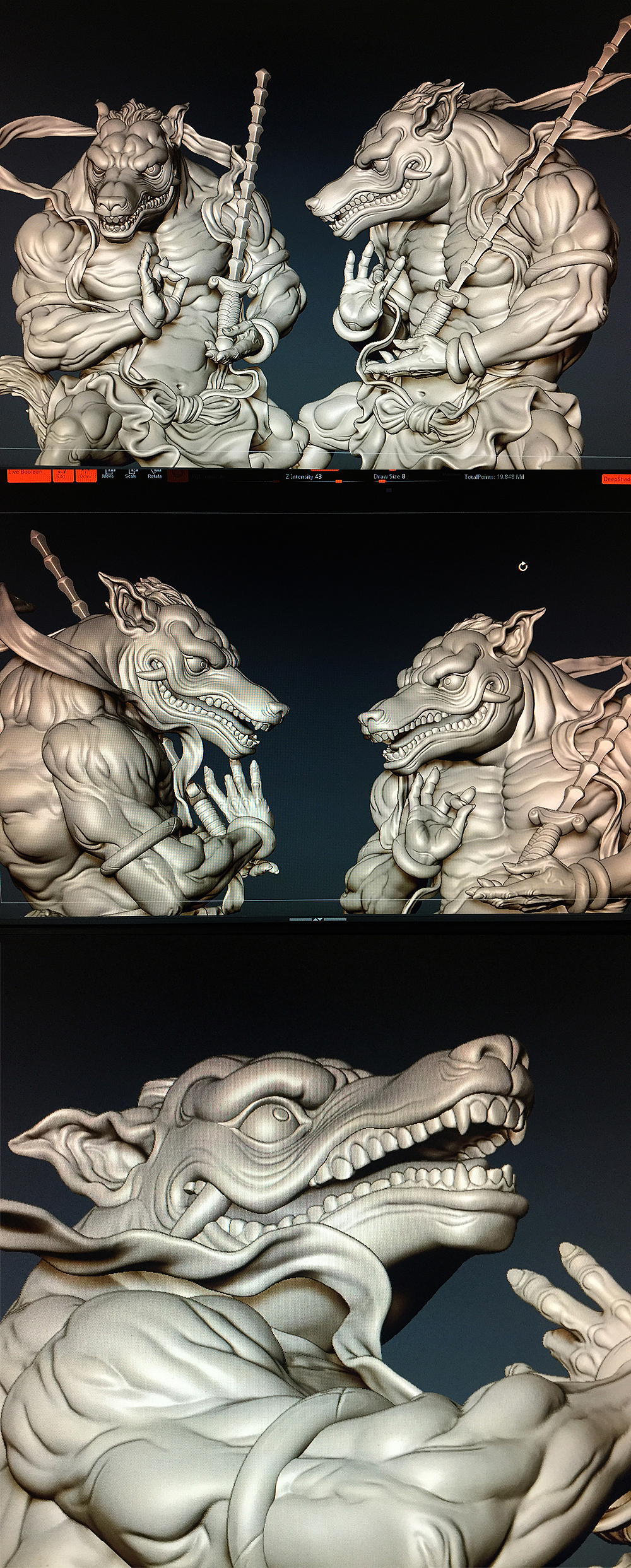 MP Studio & 明子 十二神兽系列作品《摆尾忠勇仙》