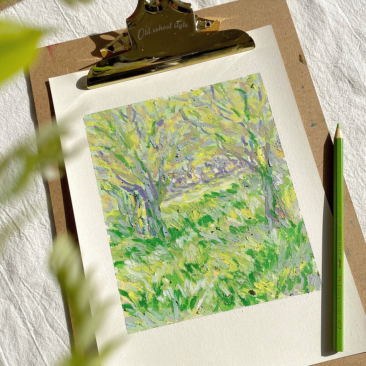 油画棒风景画🌸💕（图ZMjk2OTc0MDI0） - 绘画 - 站酷设计师猪瑶原创素材 - 站酷ZCOOL