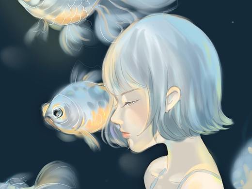 魚（個人主頁-ZNTM5OTU1MTY=） - 創(chuàng)作習(xí)作 - 站酷設(shè)計師莉穎原創(chuàng)素材 - 站酷ZCOOL