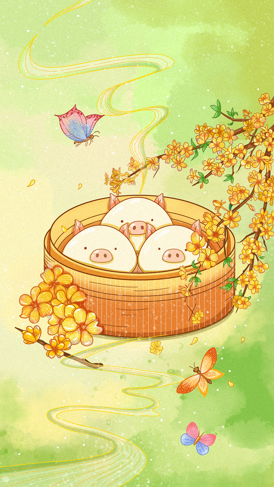 广东的早茶（图ZMjU1NDIxMzg0） - 商业插画 - 站酷设计师木心设计原创素材 - 站酷ZCOOL