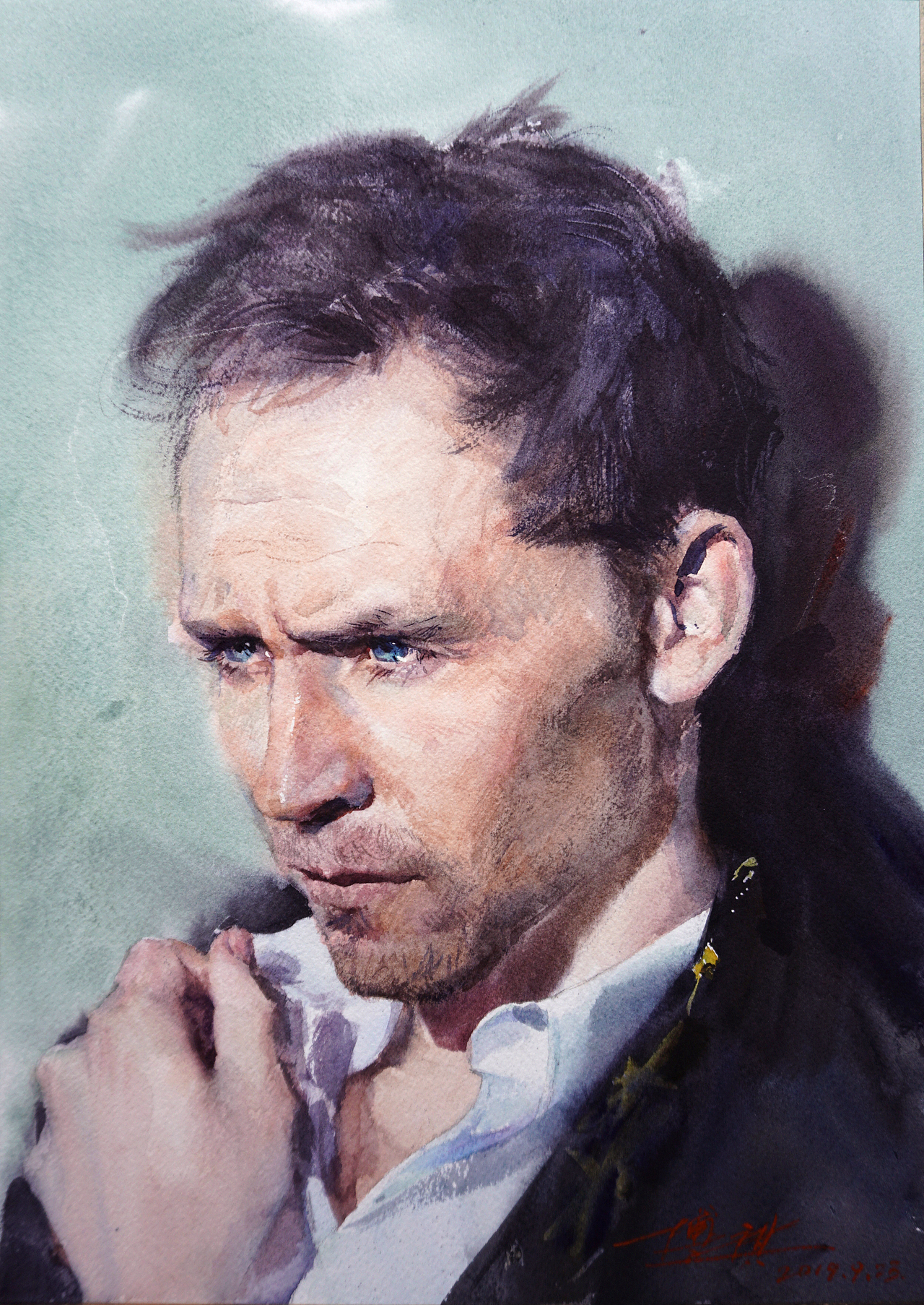 水彩人物,水彩人像