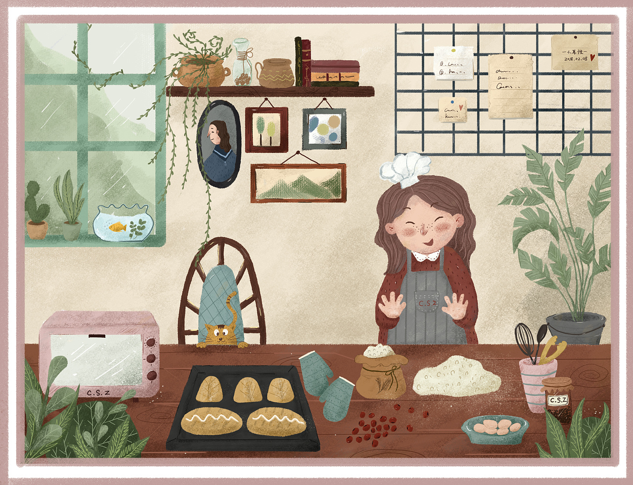 做个欧包~|插画|儿童插画|c小耳怪 - 原创作品 - 站酷 (zcool)