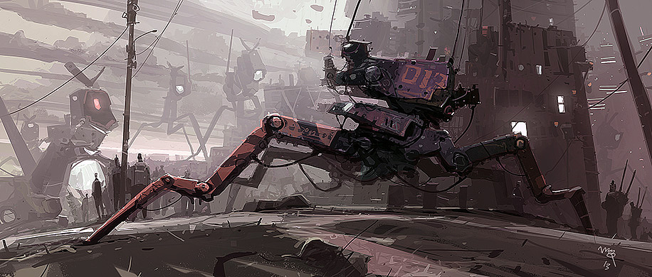 蒸汽朋克机械插画