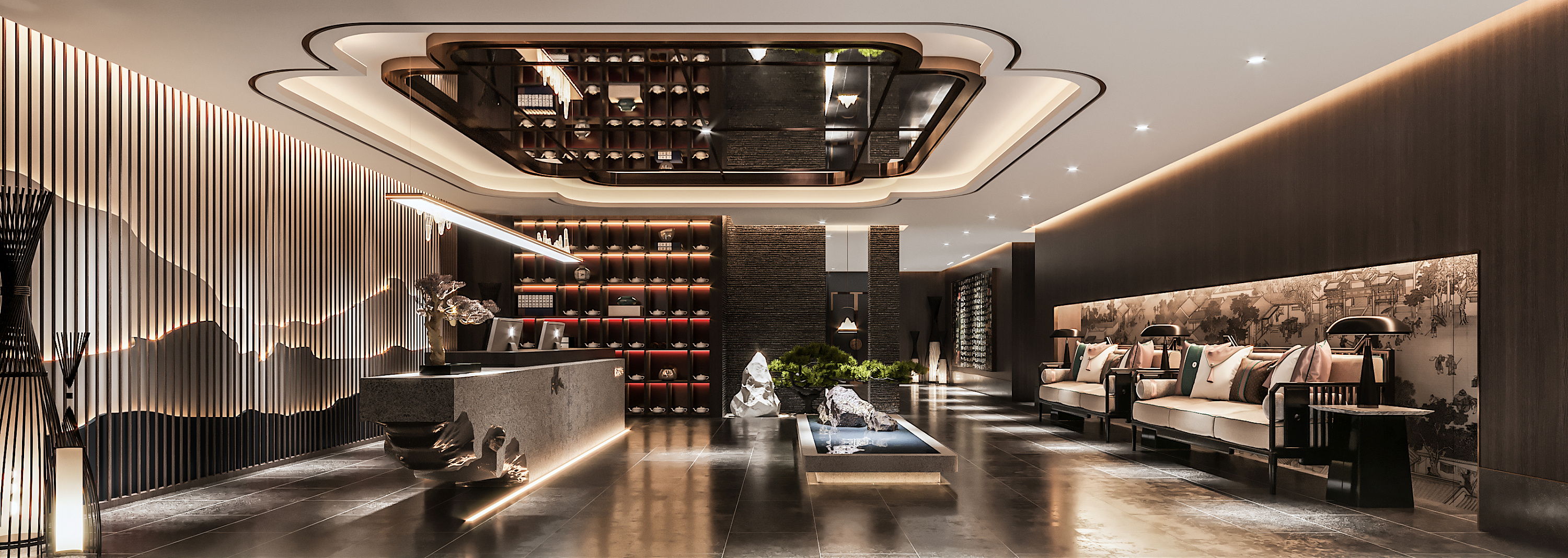 新疆i 吐哈养生会所|空间|室内设计|森林空间 - 原创作品 - 站酷