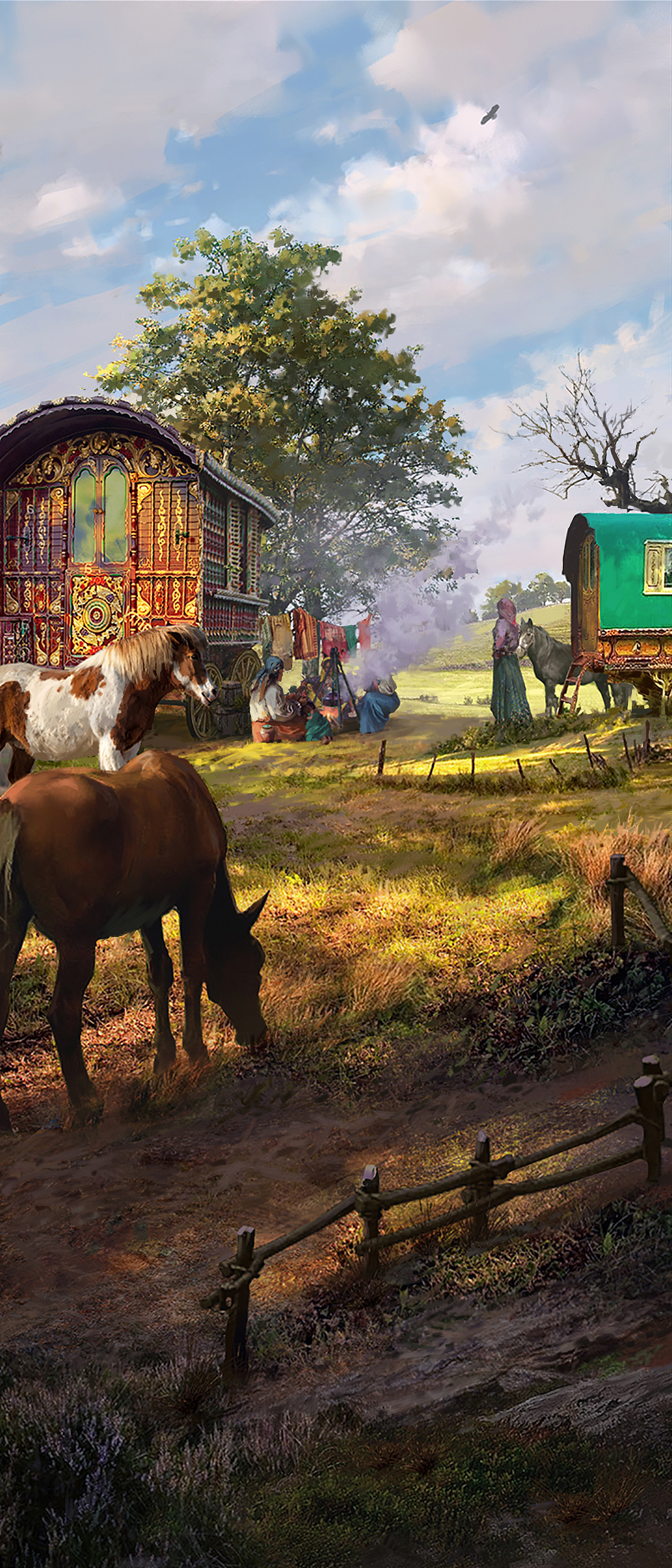 吉普赛营地和狩猎场