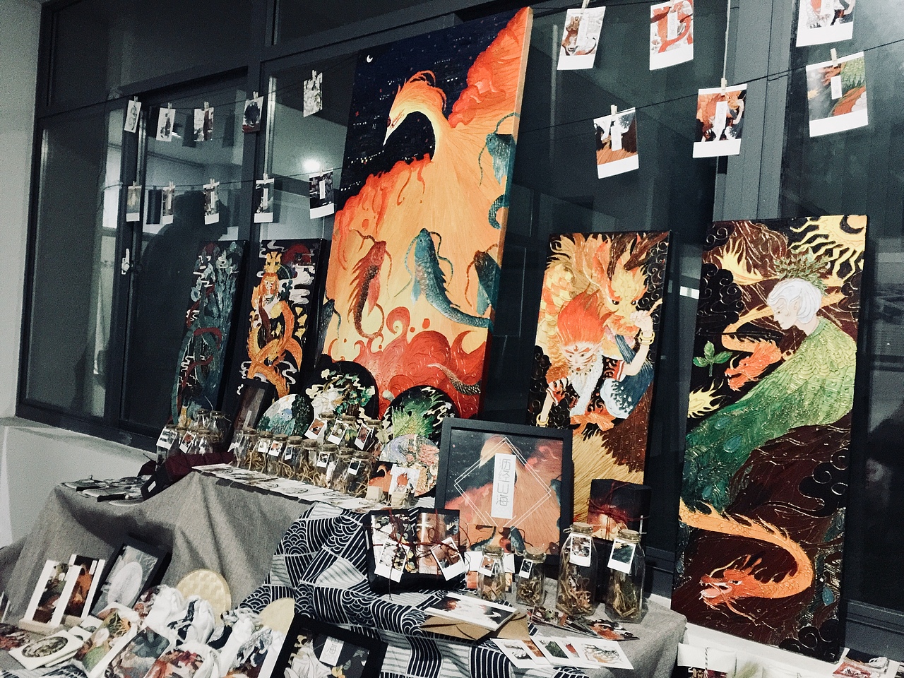 沥粉画毕业设计《沥经山海》