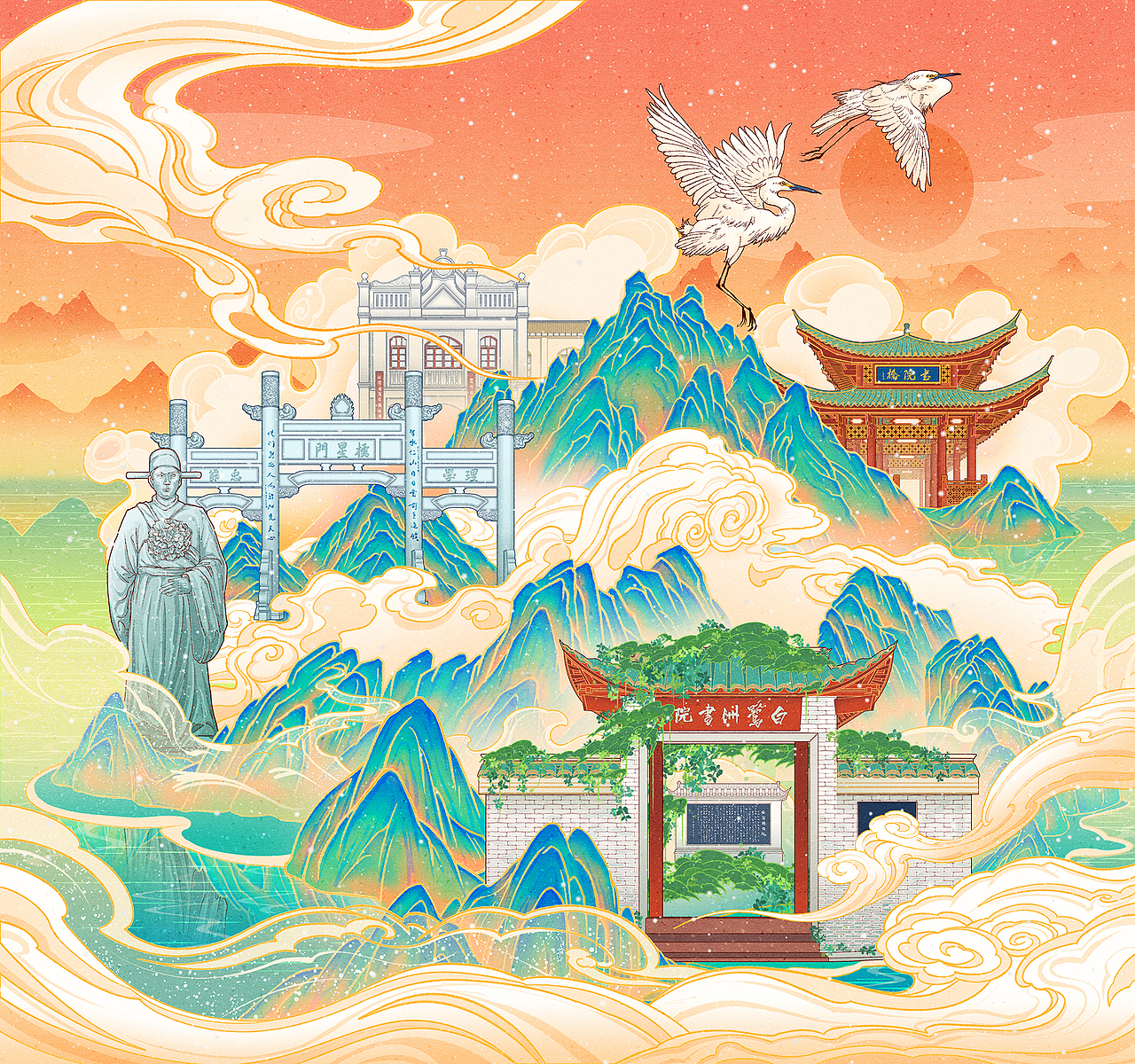 关于江西（图ZMjg2MzQwMDcy） - 商业插画 - 站酷设计师AfOX_阿冯原创素材 - 站酷ZCOOL