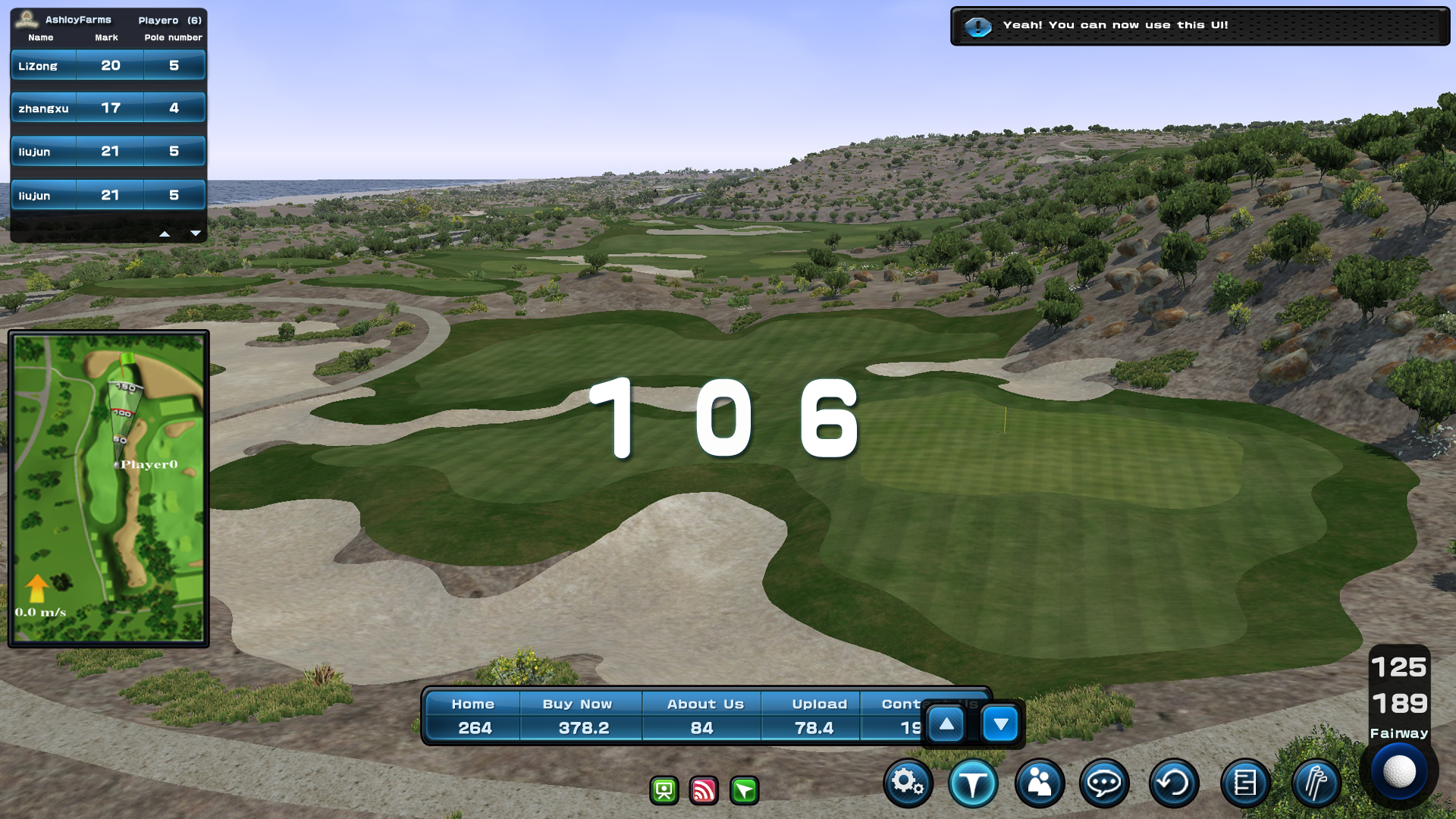 早些年的一些界面-室内高尔夫