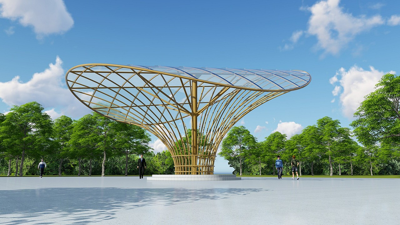 一个景观遮阳蓬（图ZMjgyMjkzOTk2） - 建筑/空间 - 站酷设计师河南云德设计原创素材 - 站酷ZCOOL