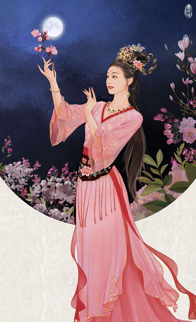 86版西游记同人绘画：杏仙（图ZMzYyNDY1MzEy） - 创作习作 - 站酷设计师月溪鸣原创素材 - 站酷ZCOOL