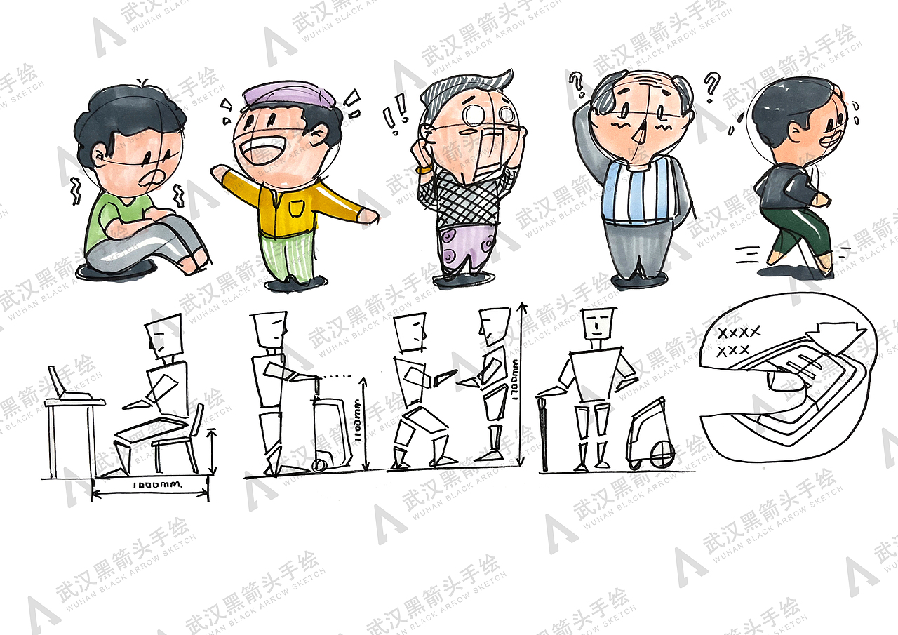 工业设计考研手绘示范作品