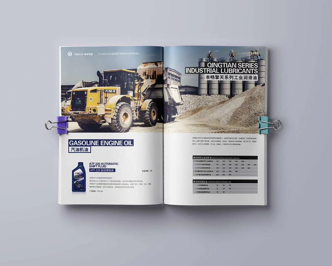 汽车润滑油画册