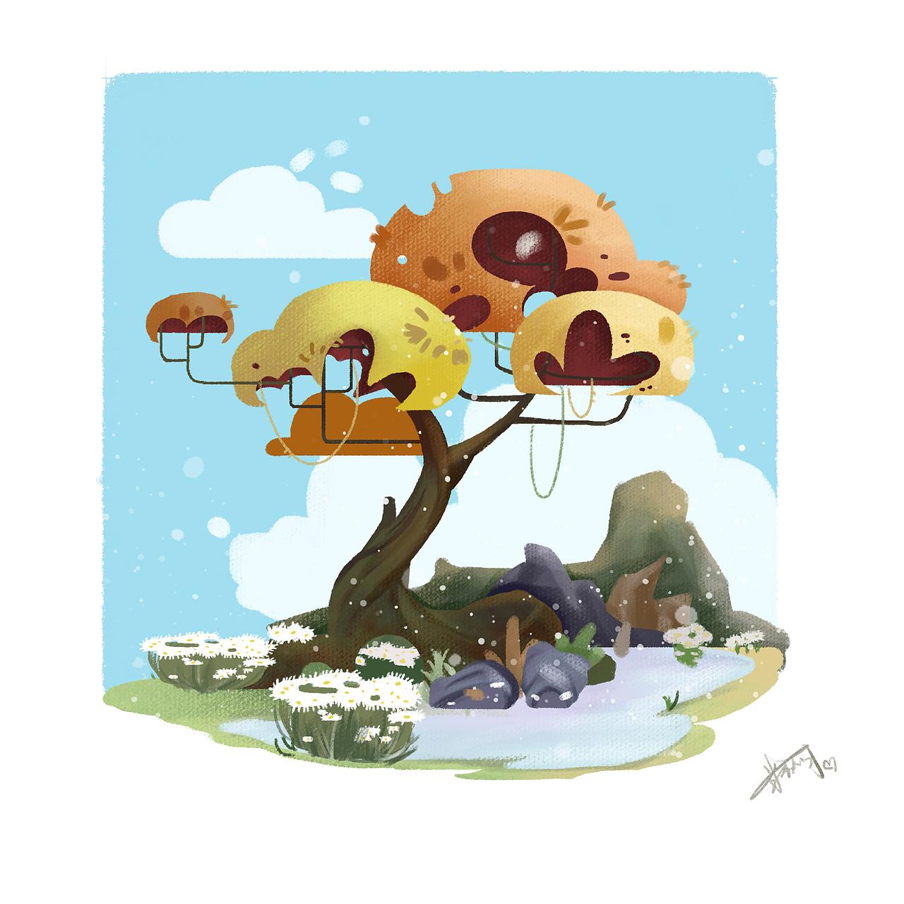 临摹（图ZMjc5ODU4MTY0） - 儿童插画 - 站酷设计师米秋月原创素材 - 站酷ZCOOL