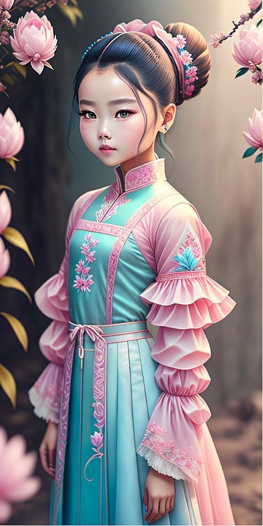 Ai中国风汉服人物（图ZMzQwMzQyMDYw） - AI作品 - 站酷设计师紫依yi原创素材 - 站酷ZCOOL