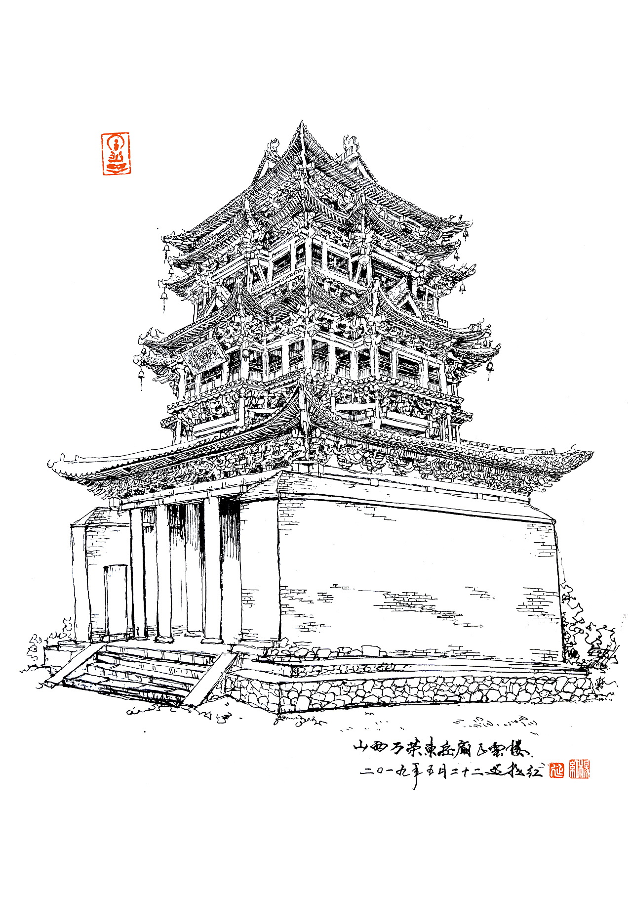 钢笔手绘建筑|纯艺术|钢笔画|xianzhixuanjue - 原创作品 - 站酷 (ZCOOL)