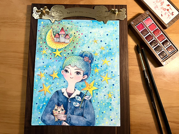 来自星星的你（图ZMzYxNjU5MDcy） - 儿童插画 - 站酷设计师邵红梅原创素材 - 站酷ZCOOL