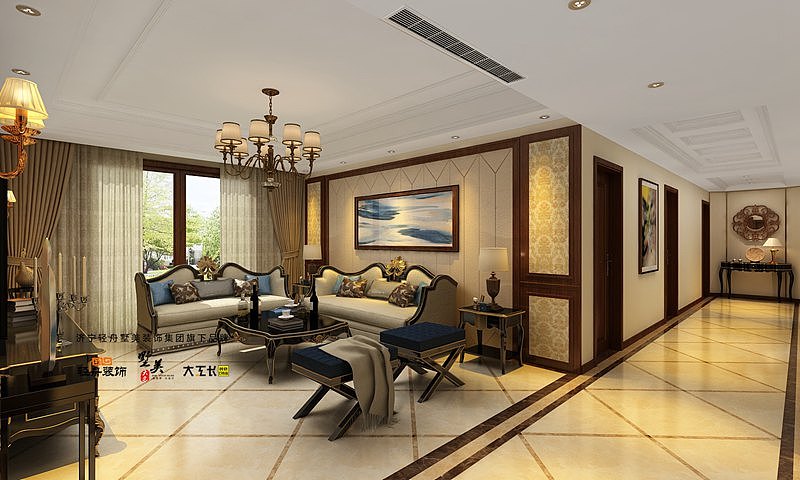 济宁创业公寓K号楼东户215平米欧式风格装修效果图