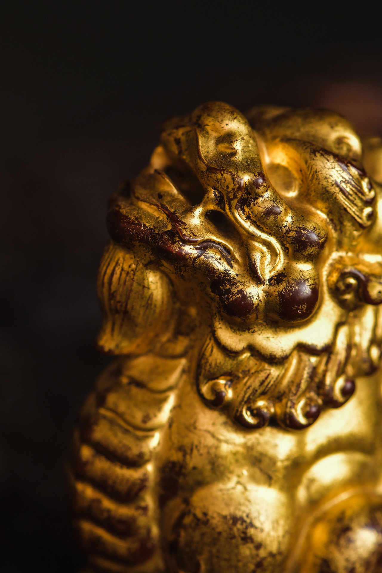 黄杨|髹金望天吼