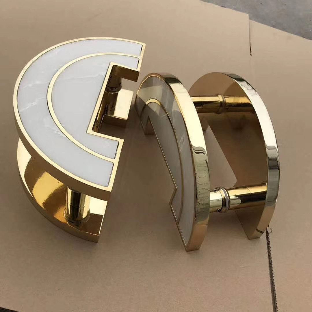 佛山仿古铝板雕刻拉手 仿玉石大门拉手定制